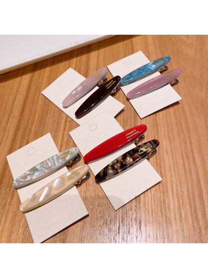 Beau - Acetate Oval Duckbill Side Hair Clip