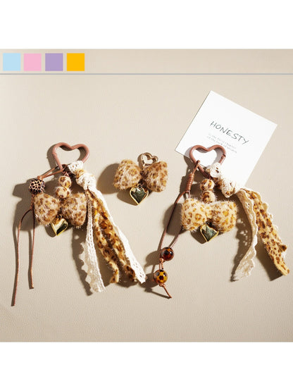 Keypus - Leopard Print Bow Keychain