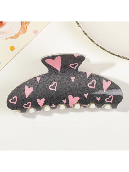 Beau - Black Square Tooth Claw Clip
