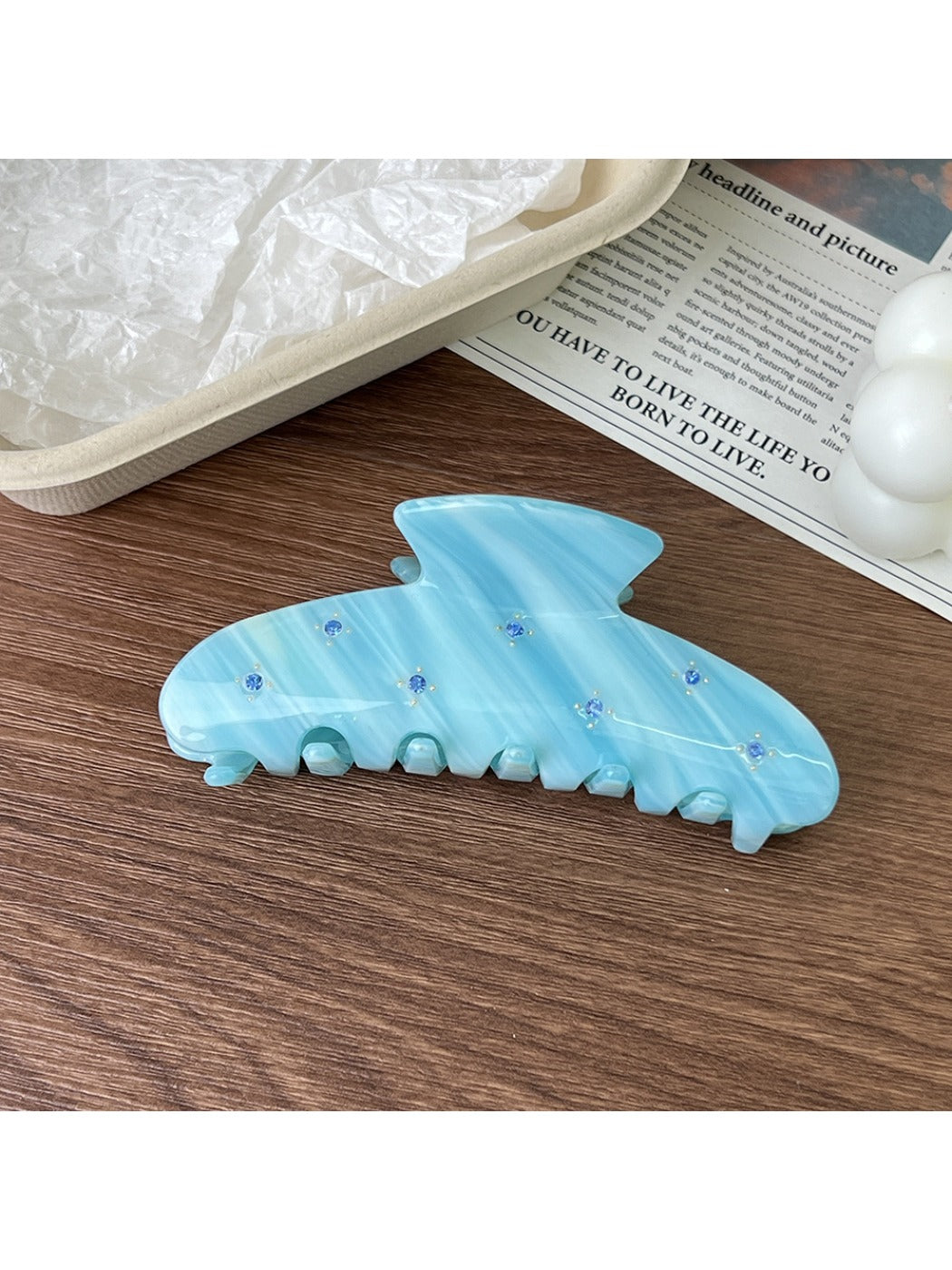Beau - Macaron Half Moon Hair Claw Clip
