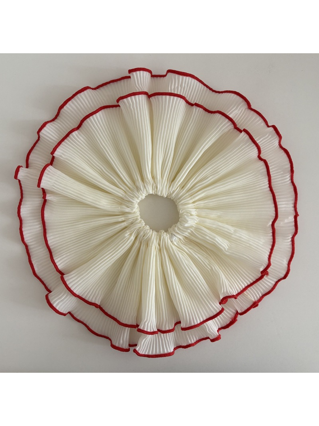 Gifty - Double Layer Ruched Polyester Scrunchie