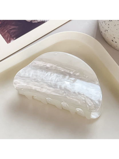 Beau macaron colored claw clip angled to show smooth glossy finish