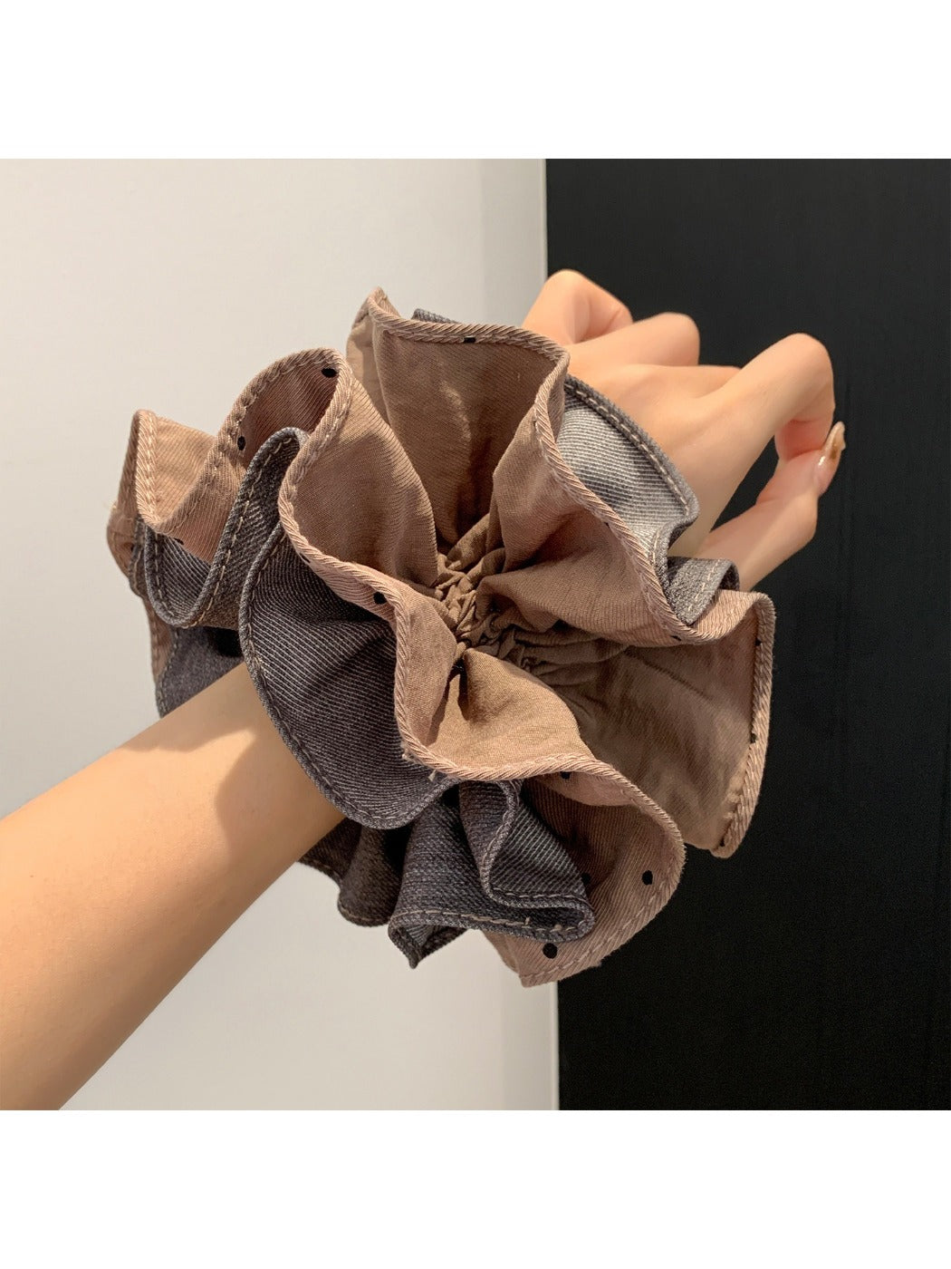 Gifty - Denim Square Scarf Hair Tie