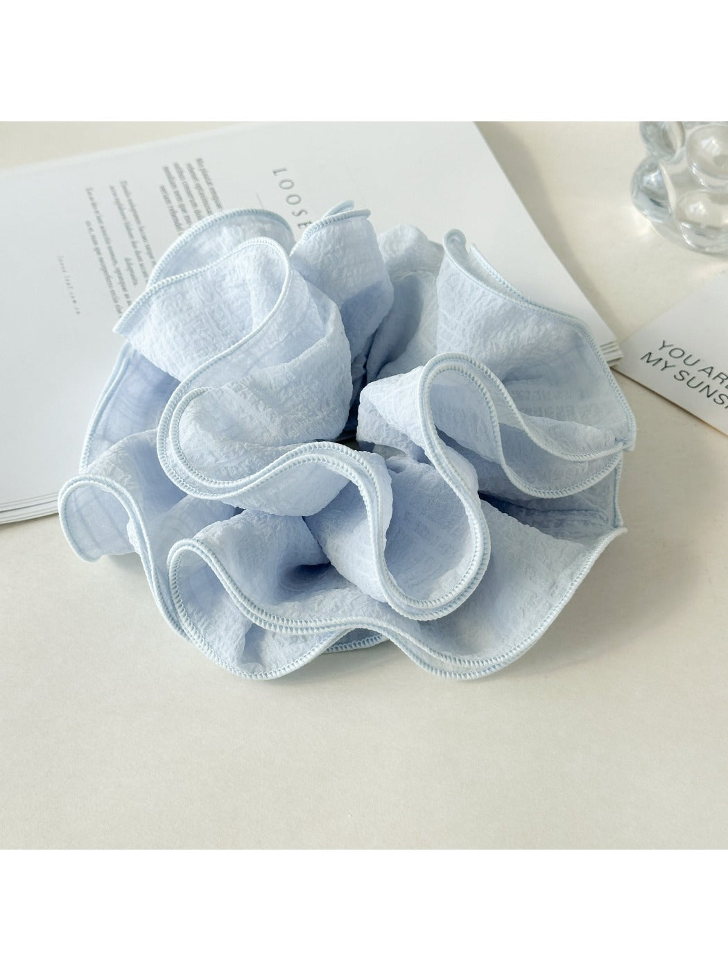 Gifty - Solid Color Ruffled Scrunchie