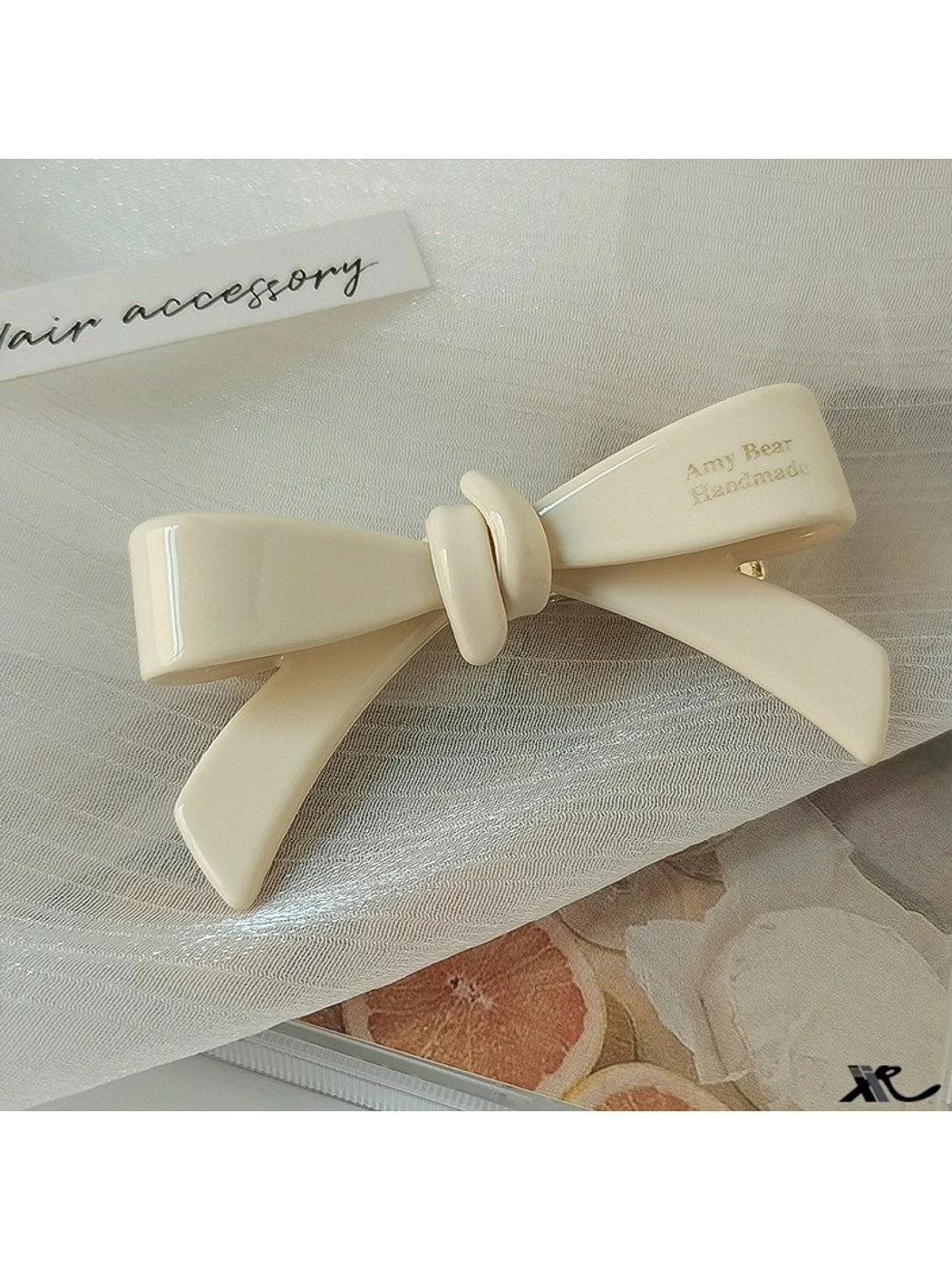 Beau - Bow Shaped Acrylic Duckbill Decorative Hair Clip