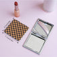 Mirroray - Square Checkered Compact Folding Mirror