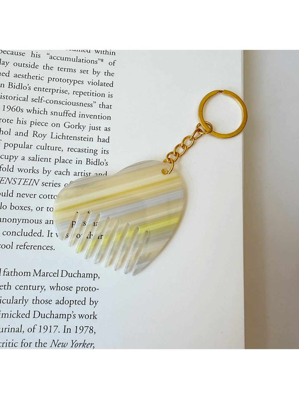 Keypus - Cute Heart Comb Keychain