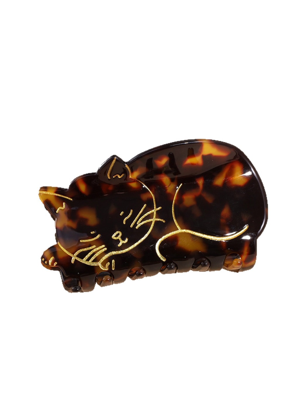 Beau - Glossy Acrylic Animal Design Hair Claw Clip