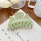 Beau - Solid Plush Textured Fashion Claw Clip