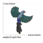Brovia - Enamel Bird Rhinestone Accent Fashion Brooch