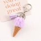 Keypus - Plastic Ice Cream Bag Charm Keychain