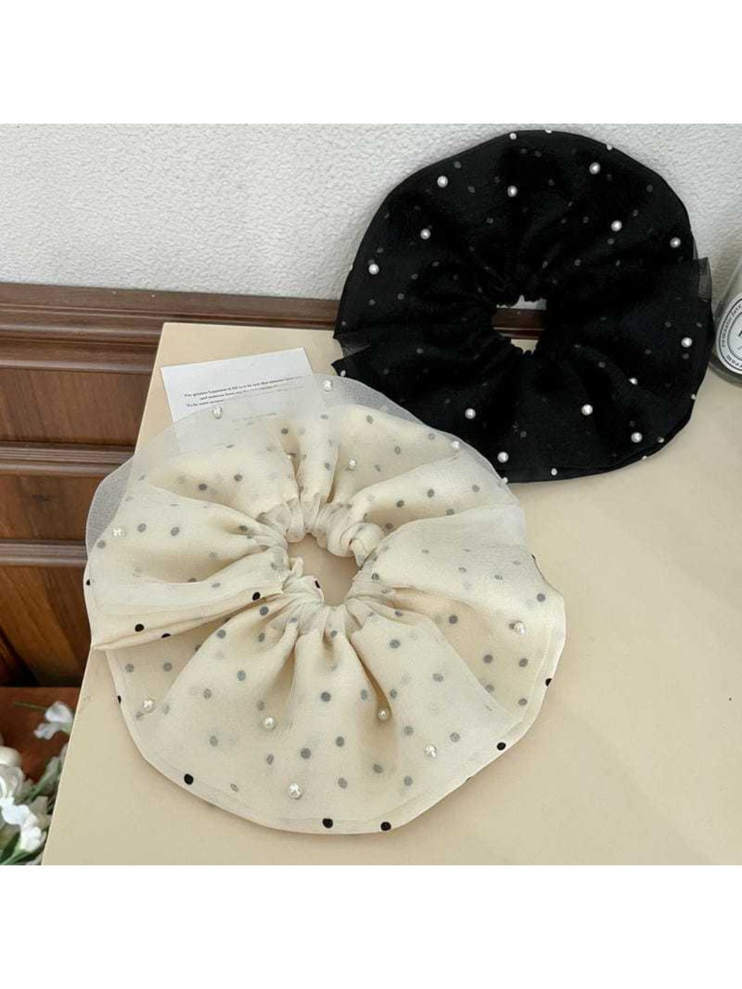 Gifty - Double Layer Mesh Hair Tie French Elegant