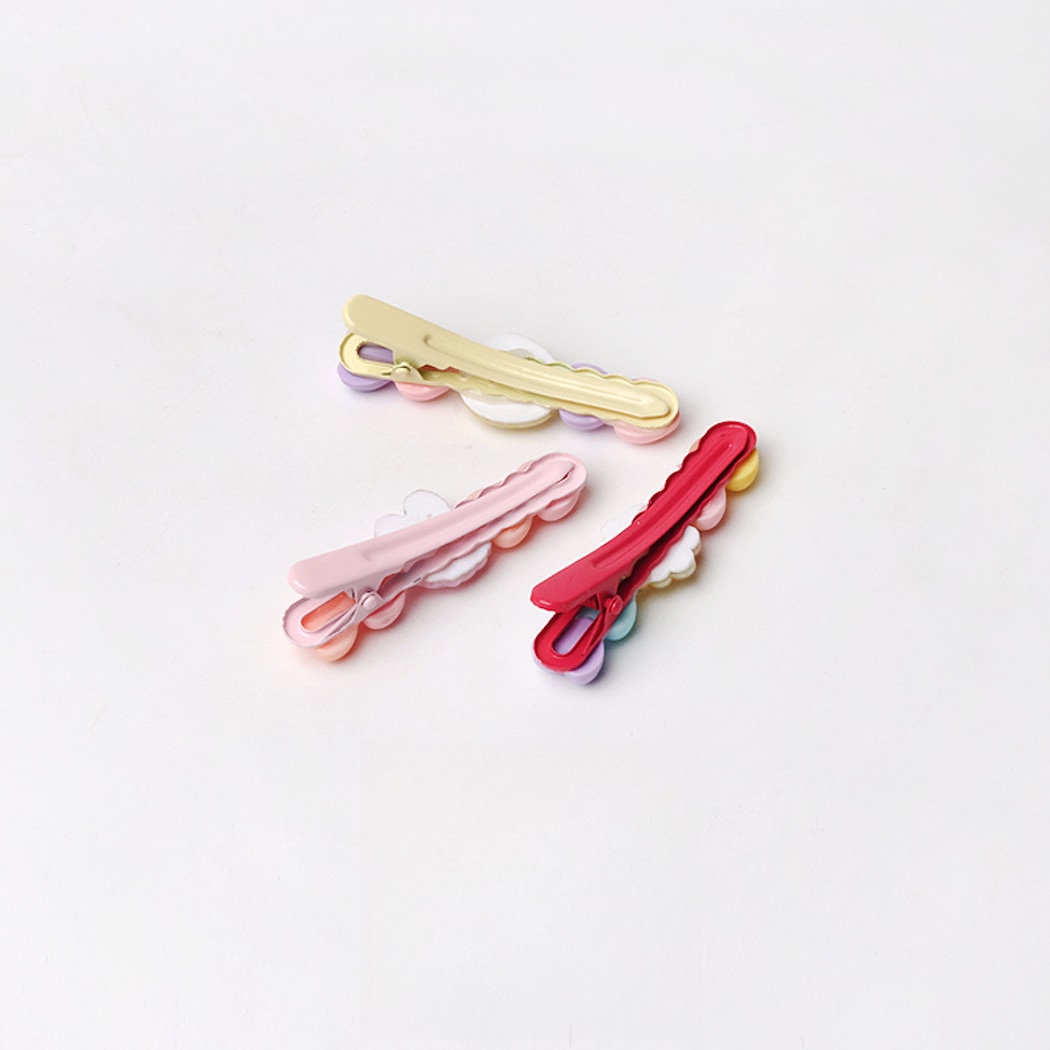 Beau - Cartoon Heart Bear Plastic Alloy Hair Clip