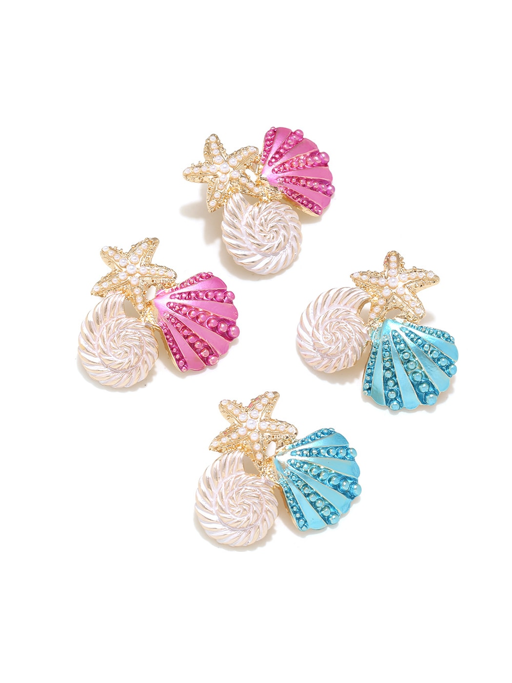 Earedge - Ocean Themed Starfish Dangle Earrings