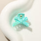Beau - Glossy Plastic Bow Detail Side Hair Claw Clip