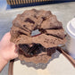 Gifty - Fashion Forward Lace Plaid Scrunchie