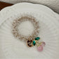 Gifty - Cherry Hair Tie Bracelet Two Way Ponytail Holder