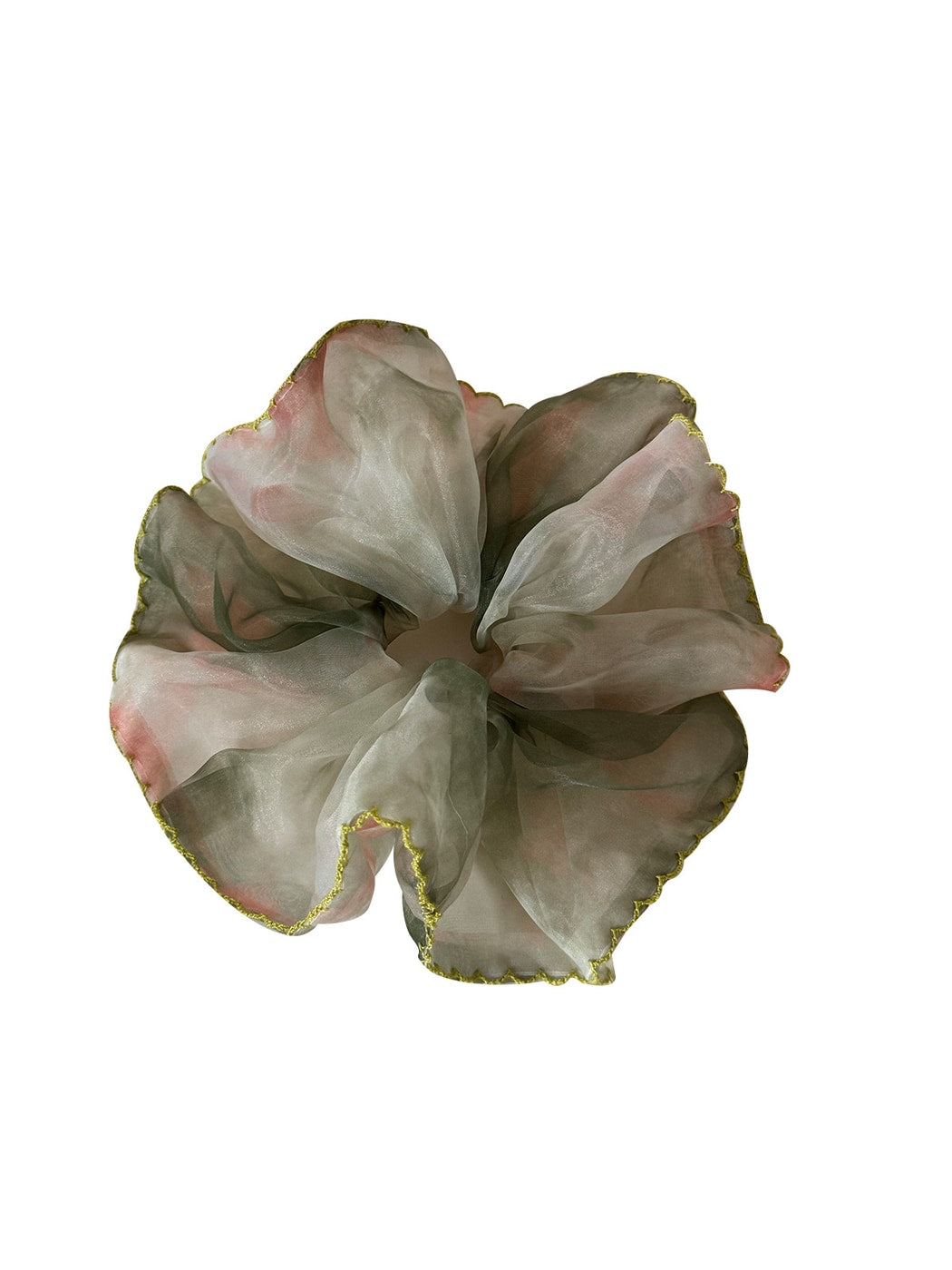 Gifty - Sheer Floral Mesh High Elastic Hair Tie Scrunchie