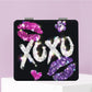 Mirroray - Butterfly Print PU Folding Makeup Mirror