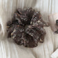Gifty - Ruffled Polyester Print Scrunchie