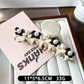 Beau - Flower Accent Ring Shape Acetate Claw Clip