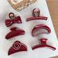 Beau - Red Irregular-Shaped Hair Clip