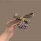 Gifty - Retro Gingham Ribbon Bow Polyester Scrunchie