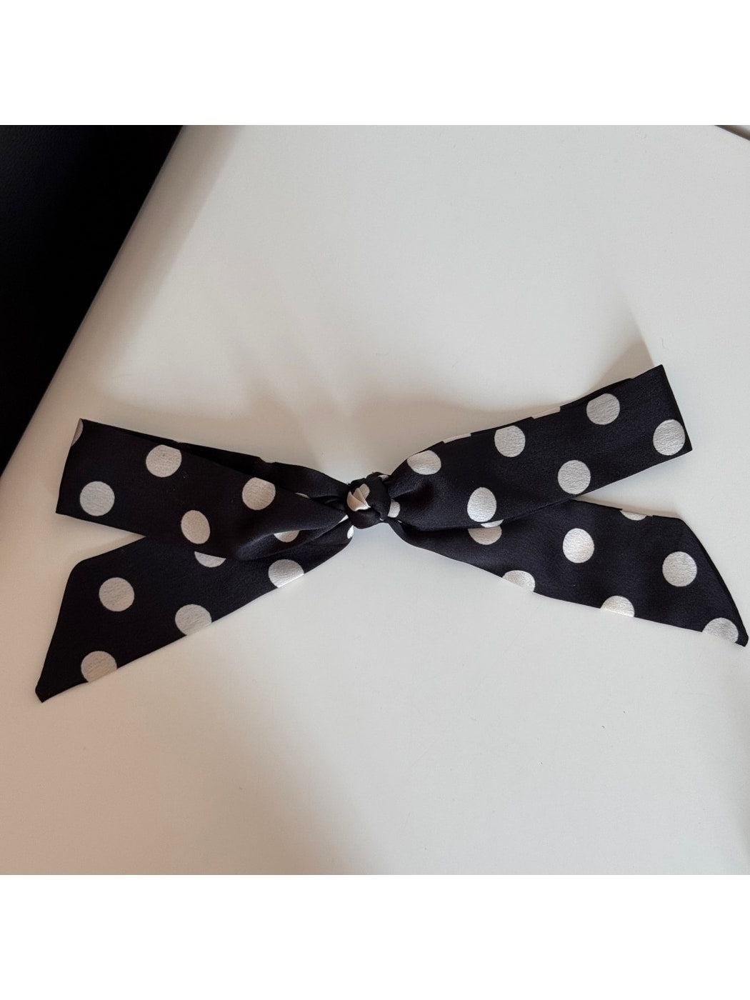 Beau - Long Tail Polka Dot Decorative Bow Hair Clip