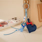 Keypus - Faux Leather Heart Bow Purse Charm Keychain