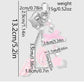 Keypus - Y2K Style Bow Wing Flower Keychain Bag Charm