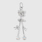 Keypus - Y2K Silver Tone Cross and Bow Keychain