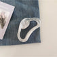 Beau - Solid Color Cloud Shaped Hollow Claw Clip