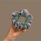 Gifty - Plaid Print Ruffled Ponytail Scrunchie