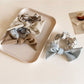 Gifty - Striped Contrast Bow High Elastic Scrunchie