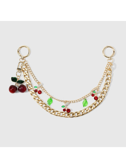 Keypus - Y2K Cherry Motif Chain Hanging Bag Charm