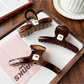 Beau - Leopard Pattern Plastic Geometric Claw Clip