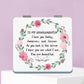 Mirroray - Floral Quote Compact Tabletop Makeup Mirror