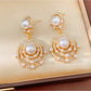 Nozari - Retro Openwork Round Rhinestone Jewelry