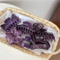 Beau - Marbled Glossy Plastic Hair Claw Clip