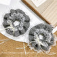 Gifty - Black White Plaid Lace Hair Ring