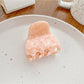 Beau half moon claw clip close-up highlighting color pattern