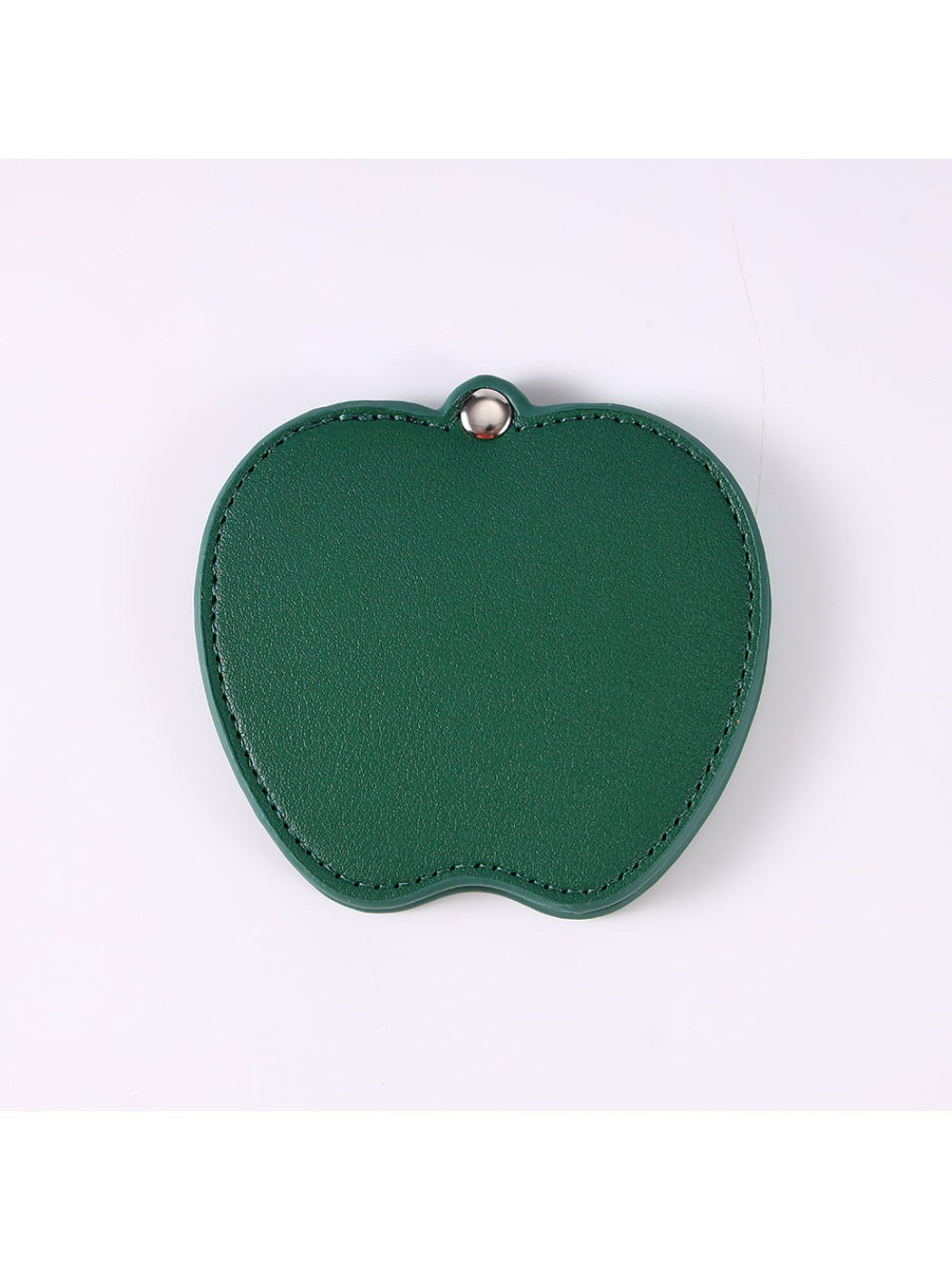 Mirroray - Apple Shaped Leather Makeup Mirror Rotating