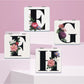 Mirroray - Floral Letter Print Folding Makeup Mirror