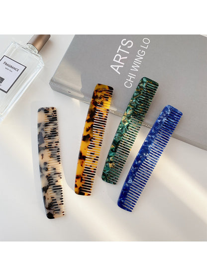 Camerow - Vintage Marble Hair Comb Stylish Acetate