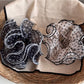 Gifty - Polka Dot Ruffle Edge Polyester Scrunchie