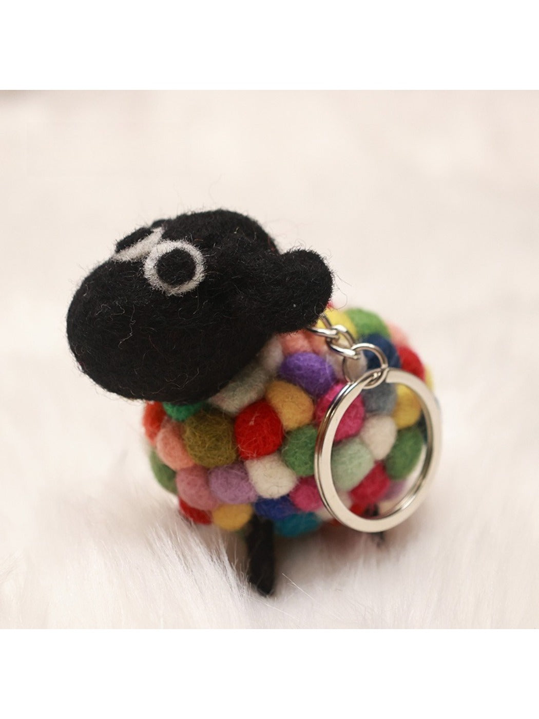 Keypus - Adorable Felt Sheep Keychain Plush Toy Cute