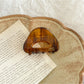 Beau - Semi Round Hollow Acetate Geometric Claw Clip