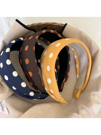 Gifty - Women's Polka Dot Wide Style Fashion Headband