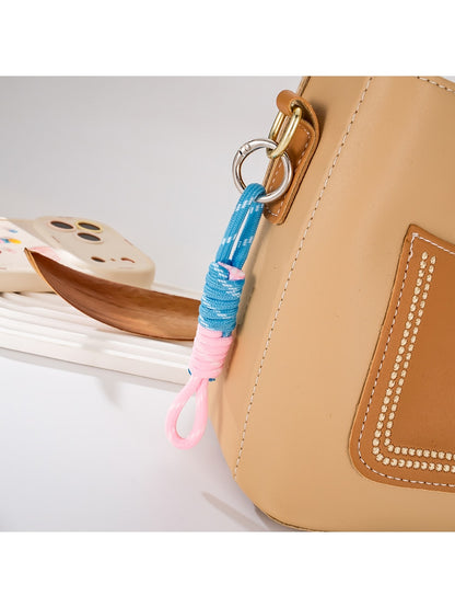 Keypus - Two Tone Rope Knot Bag Hanging Keychain