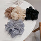 Gifty - Elegant Polka-Dotted Satin Scrunchies